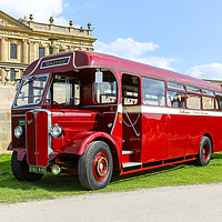 Buy canvas prints of A 1946 AEC Regal bus or coach in the livery of Val by John Keates