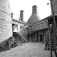 Buy canvas prints of Gladstone Pottery Museum, Stoke-on-Trent  by John Keates