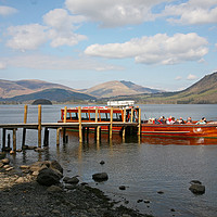Buy canvas prints of The boat Princess Margeret Rose on Derwentwater by John Keates