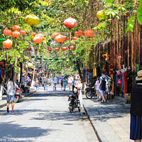 Buy canvas prints of Silk lanterns, Hoi An, Vietnam  by John Keates