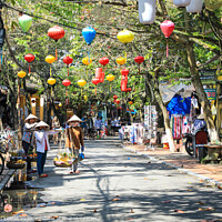 Buy canvas prints of Colourful lanterns, Hoi An, Vietnam by John Keates
