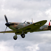 Buy canvas prints of Supermarine Spitfire LF Mk IIa by Andrew Harker