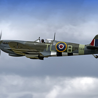 Buy canvas prints of Supermarine Spitfire LF. IXe  by Andrew Harker