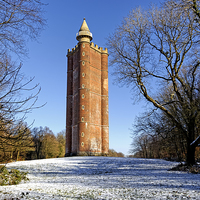 Buy canvas prints of King Alfreds Tower, Stourton, Wiltshire, UK by Andrew Harker
