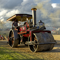 Buy canvas prints of Burrell 5nhp 10-ton Steam Roller No. 3991 by Andrew Harker