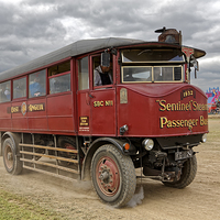 Buy canvas prints of 1932 Sentinel 7-ton Steam Passenger Bus 'Martha' by Andrew Harker