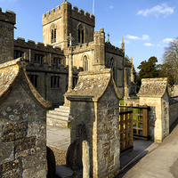 Buy canvas prints of Edington Priory Church,Wiltshire,UK by Andrew Harker