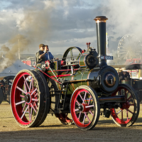 Buy canvas prints of Ransomes, Sims & Jefferies Steam Traction Engine  by Andrew Harker