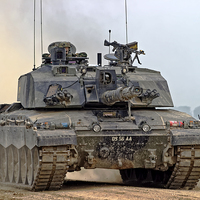 Buy canvas prints of A British Army Challenger 2  Main Battle Tank  by Andrew Harker