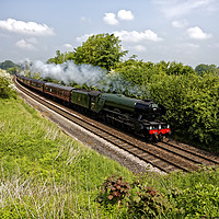 Buy canvas prints of A3 Class 60103 Flying Scotsman Steam Locomotive by Andrew Harker