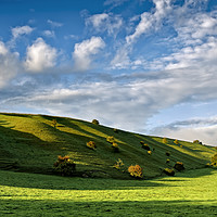 Buy canvas prints of Longcombe Bottom, Bratton, Wiltshire, UK by Andrew Harker