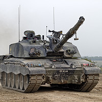 Buy canvas prints of British Army Challenger 2  Main Battle Tank (MBT) by Andrew Harker