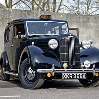 Buy canvas prints of 1957 Austin FX3 Taxi  by Andrew Harker