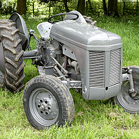 Buy canvas prints of A Vintage Ferguson Tractor by Andrew Harker