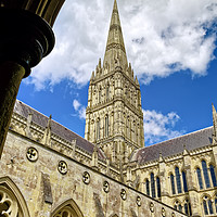 Buy canvas prints of Salisbury Cathedral, Wiltshire, United Kingdom by Andrew Harker
