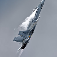Buy canvas prints of McDonnell Douglas EF-18M Hornet by Andrew Harker
