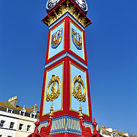 Buy canvas prints of Jubilee Clock Tower, Weymouth, Dorset, UK by Andrew Harker