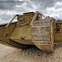 Buy canvas prints of WW1 British MK IV Tank  by Andrew Harker
