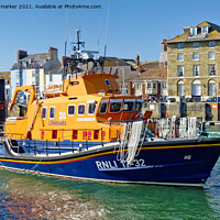 Buy canvas prints of Weymouth RNLI Lifeboat "Ernest and Mabel" by Andrew Harker
