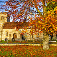 Buy canvas prints of Codford St Mary Church, Wiltshire, UK by Andrew Harker