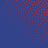Buy canvas prints of Red dots with blue background by Harry Hadders
