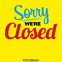 Buy canvas prints of Sorry We're Closed by Harry Hadders