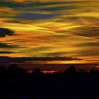 Buy canvas prints of  Stunning Sunset by sylvia scotting