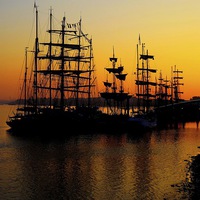 Buy canvas prints of  Greenwich Tall Ships Festival by sylvia scotting
