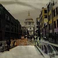 Buy canvas prints of  St Pauls by sylvia scotting