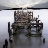 Buy canvas prints of  The Old Pier at Erith by sylvia scotting