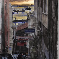 Buy canvas prints of  City Street Istanbul by sylvia scotting