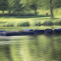 Buy canvas prints of  Peace on the riverbank  by sylvia scotting