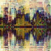Buy canvas prints of  Reflection of a city by sylvia scotting