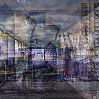 Buy canvas prints of  Composite of London by sylvia scotting