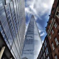 Buy canvas prints of  The Shard London  by sylvia scotting