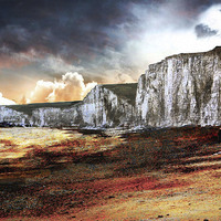 Buy canvas prints of  Beachy Head Sussex  by sylvia scotting