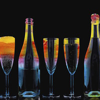 Buy canvas prints of Happy New Year toast with champagne  by sylvia scotting