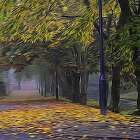 Buy canvas prints of Falling leaves by sylvia scotting