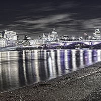 Buy canvas prints of London at night by sylvia scotting