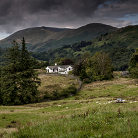 Buy canvas prints of  stormy skys in the lakes by dave north