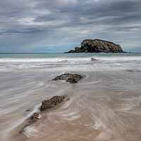 Buy canvas prints of Beach at Playa de Arnia, northern Spain by David Stephens