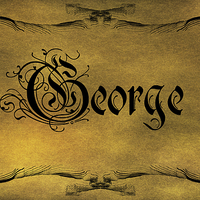 Buy canvas prints of The Name George In Old Word Calligraphy by George Cuda