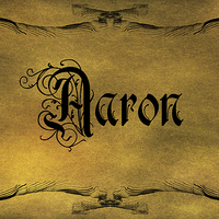 Buy canvas prints of The Name Aaron In Old Word Calligraphy by George Cuda