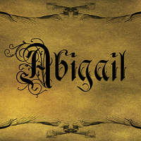 Buy canvas prints of The Name Abigail In Old Word Calligraphy by George Cuda