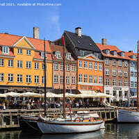 Buy canvas prints of Colourful Nyhavn Waterfront Copenhagen by Pearl Bucknall