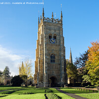 Buy canvas prints of Abbey Bell Tower in Evesham Worcestershire by Pearl Bucknall
