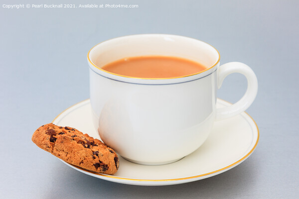 Cup of Tea and a Biscuit Picture Board by Pearl Bucknall