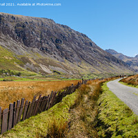 Buy canvas prints of Leading to Ogwen in Nant Ffrancon Valley Snowdonia by Pearl Bucknall