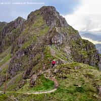 Buy canvas prints of Aonach Eagach Ridge in Scottish Highlands by Pearl Bucknall
