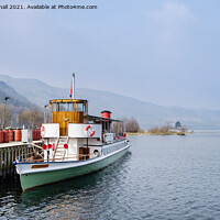 Buy canvas prints of Old Steamer Ullswater Lake District by Pearl Bucknall
